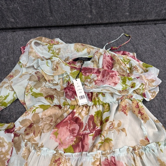 Walter Baker Floral Blouse - Pink, Green, Cream - Picture 5 of 5